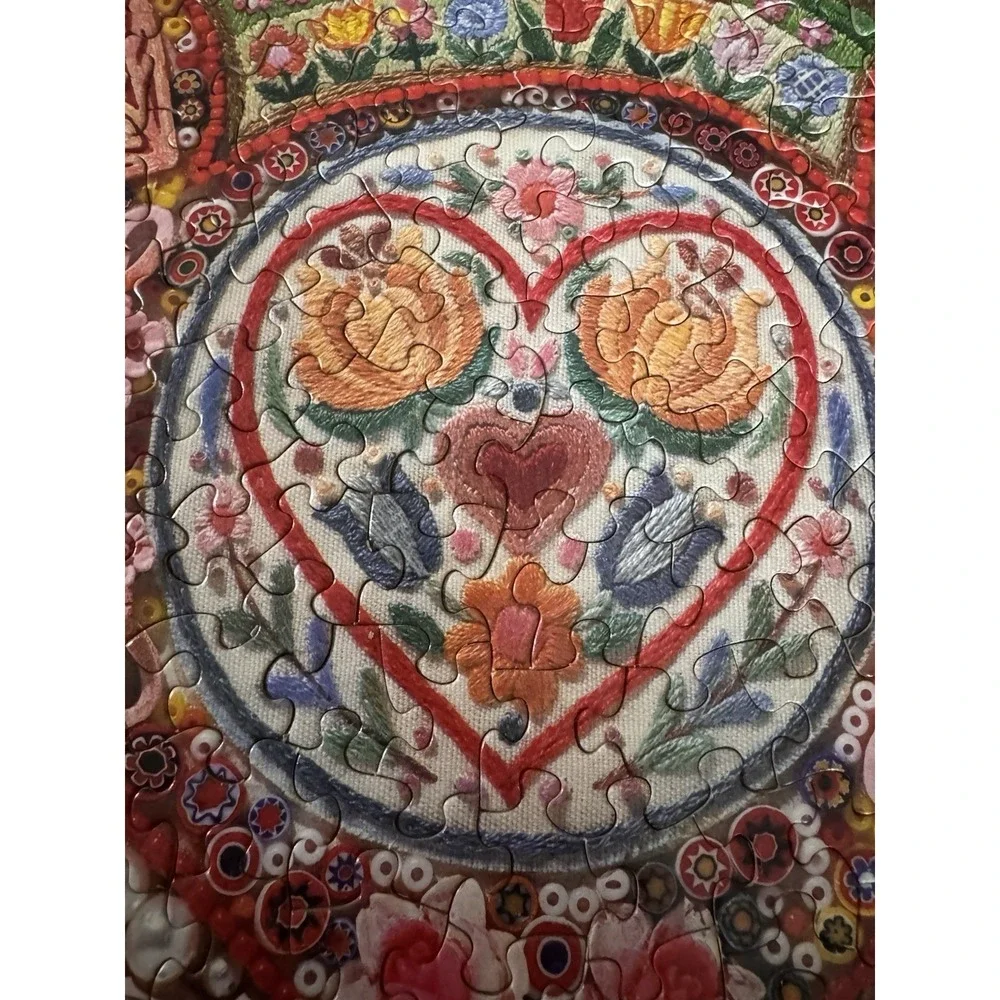 Vintage Springbok Puzzle Love Is The Heart In Blossom 500 pc COMPLETE